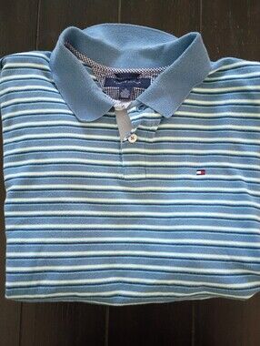 Tommy Hilfiger Blue Striped Polo